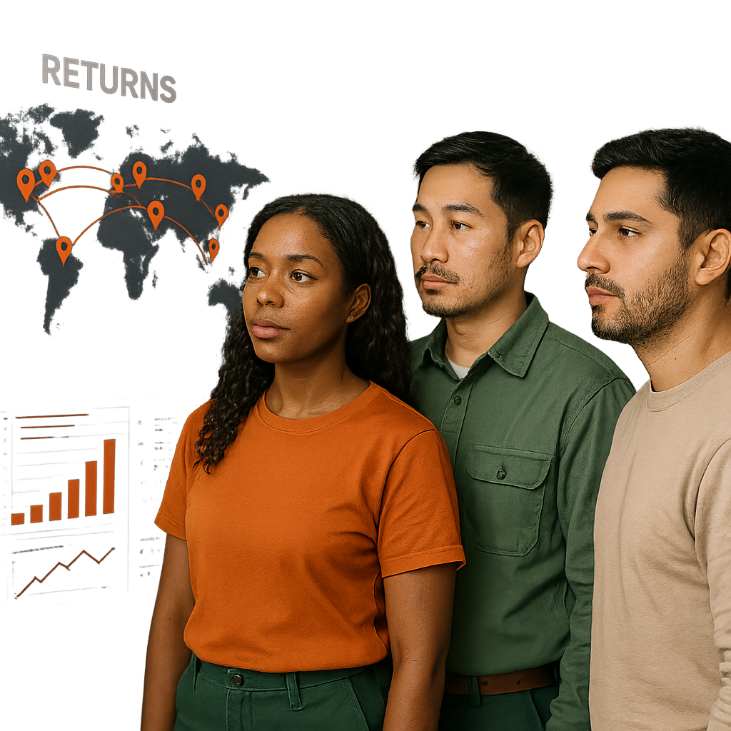 Returns network illustration